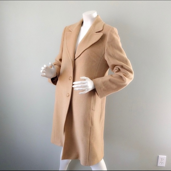 Vintage Larry Levine Italian 100% Camel Hair Coat - Picture 3 of 9